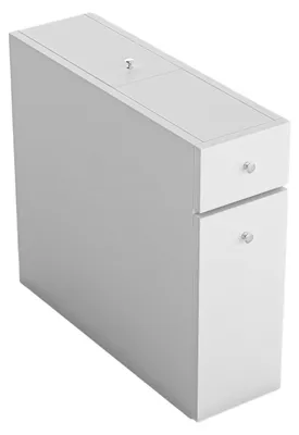 Obrázek produktu pro Dřevěná koupelnová skříňka „Calencia“ – 60 x 19 x 55 cm – bílá