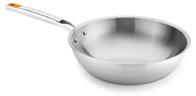 Immagine prodotto di BRA Efficient Inox | Wok da 28 cm, acciaio inossidabile 18/10, senza rivestimento antiaderente