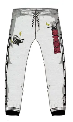 Produktbild von Hellgraue Jogginghose Größe 128 - Minions