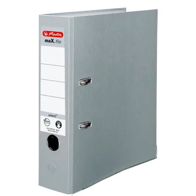 Zdjęcie produktu dla herlitz 5480900 maX.file protect Ordner grau Kunststoff 8,0 cm DIN A4
