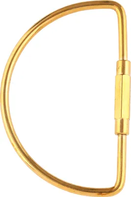 Produktbild von Messing-Schraubverschluss, Karabinerhaken, Schlüsselanhänger, Schlüsselanhänger, DIY-Geschenk (Halbkreis)