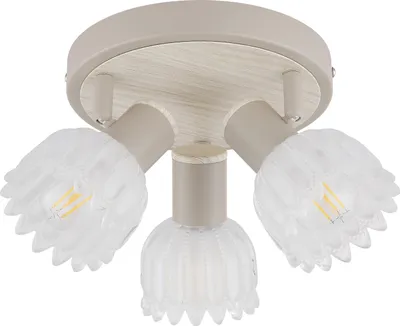 Produktbild von GLOBO 54317-3, Glas, Metall, IP20, I, E14, 40 W, 125 mm