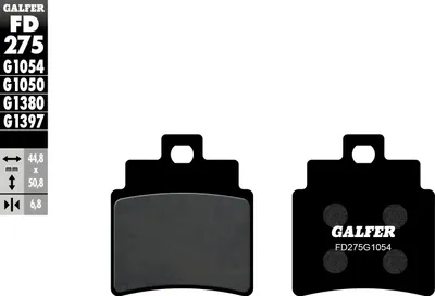 Produktbild von Bremsbeläge Set Galfer FD275G1054 & FD399G1054 Semi-Metall vorne & hinten für SYM Joymax EVO i 250 ccm
