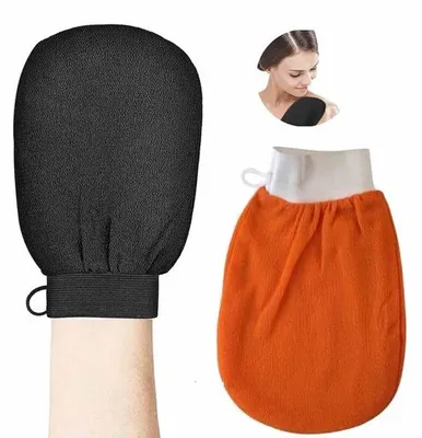 Produktbild von Viscose-Exfoliierhandschuhe - 2 Stück - für den täglichen Gebrauch - mit Feuchtigkeitswirkung - für die Hautpflege