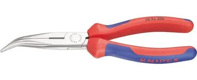 Produktbild von KNIPEX Flachrundzange mit Schneide, gebogene Form, 200 mm 40° Winkel