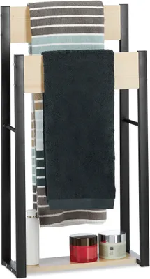 Produktbild von relaxdays Handtuchhalter stehend zweifach