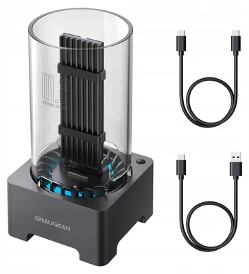 Immagine prodotto di GrauGear G-M2DK2-20G GRAUGEAR Docking Station 4.0 für M.2 NVMe/NGFF SSD USB 3.2