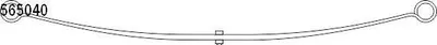 Produktbild von CS Germany 10.565.040.00 Blattfedern Hinten 698/672mm