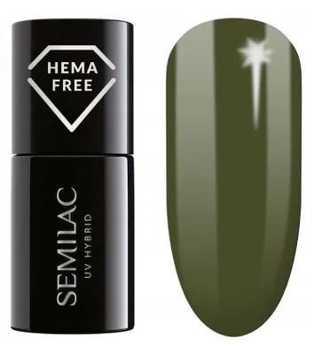Produktbild von SEMILAC Lakier hybrydowy 421 Baobab Grün (HEMA frei) 7ml