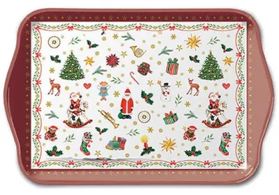 Immagine prodotto di Natale - Vassoio in melamina - Vassoio - Dimensioni: 13 x 21 cm -