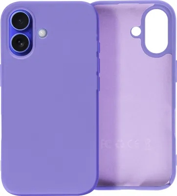Produktbild von Avizar, Halbsteife Soft Touch Silikon Handyhülle für iPhone 16, Violett