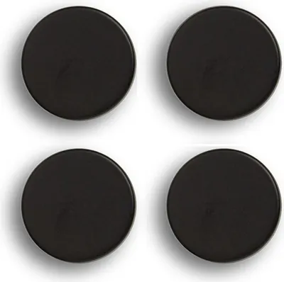 Produktbild von Zeller 4 Magnete schwarz O 2.3 x 0.9 cm