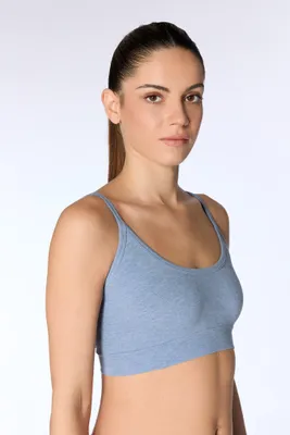 Produktbild von Bustier aus Biobaumwolle, sportliche Passform, weich, mit breitem elastischem Bündchen