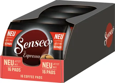 Produktbild von SENSEO Espresso Kaffee Pads 5er Pack - 5 x 16 Getränke