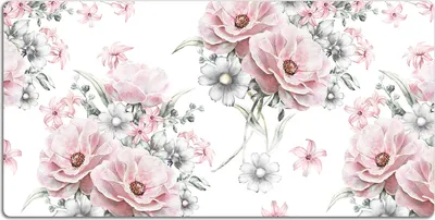 Produktbild von Schreibtischmatte Tischunterlage 120x60 cm Mauspad - Blumen