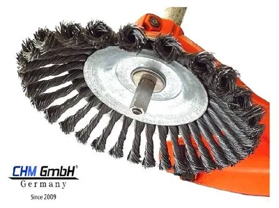 Produktbild von HM GmbH® Unkrautbürste für STIHL Motorsense 200 x 25,4mm m. Adapter M 8