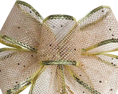 Image de 1pcs Boucles décoratives de Noël Imitation chanvre Ruban artisanal Nœud de Noël Ornement pour fête de Noël Maison