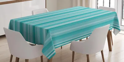 Obrázek produktu pro ABAKUHAUS Vodní ubrus, abstraktní geometrický vzor inspirovaný oceánem, 140 x 240 cm, tyrkysová světle modrá