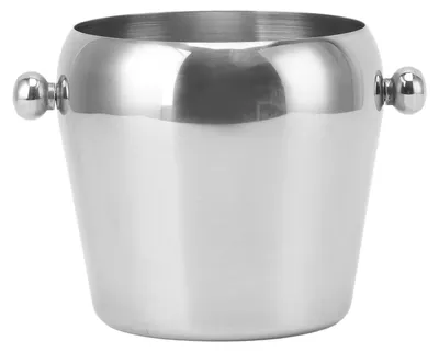 Produktbild von Eisbehälter aus Edelstahl, Champagner-Eisbehälter, Weinkühler, Getränkekühler mit glattem Griff für Hausbars und Partys