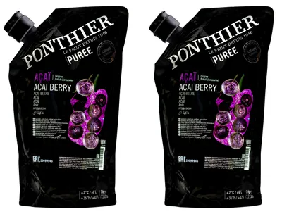 Produktbild von Ponthier ACAI-BEERE-Frucht-PÜREE 2x 1KG