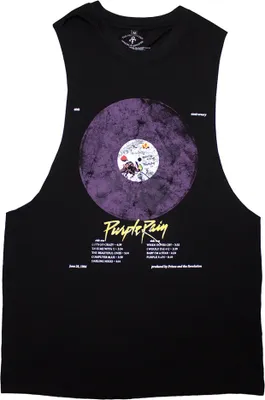 Obrázok produktu pre Prince - "Purple Rain" Top pre mužov/dámy Uni RO13544 (L) (Black)