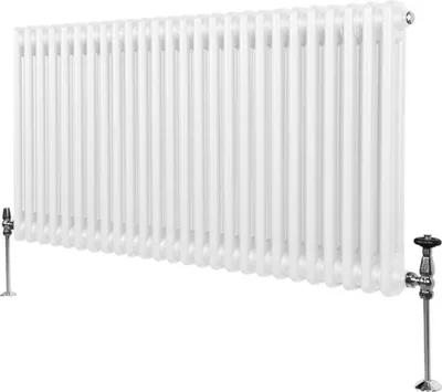Zdjęcie produktu dla Tradycyjny grzejnik 2-kolumnowy - 600 x 1192 mm - Biały