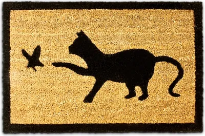 Produktbild von relaxdays Fußmatte ‚Katze' Kokos 40x60 cm