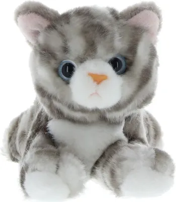 Produktbild von Besttoy - Plüsch-Katze - grau - liegend