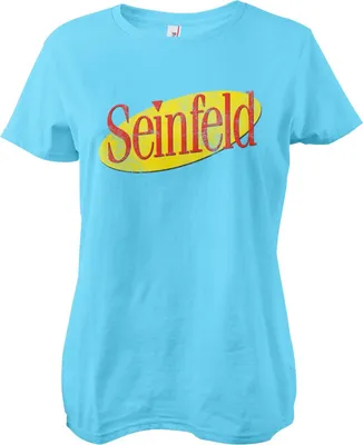 Produktbild von Seinfeld Washed Logo Girly Tee - X-Large - Skyblue