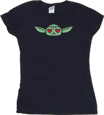 Produktbild von Star Wars - "The Mandalorian" T-Shirt für Damen BI43316 (M) (Marineblau)