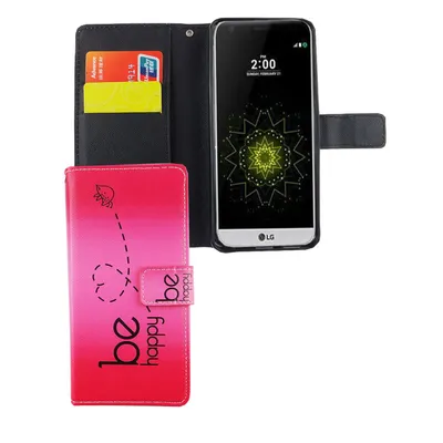 Immagine prodotto di Custodia per cellulare LG G6, modello "Be Happy", colore rosa