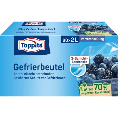Immagine prodotto di Sacchetto per congelatore Toppits 2l GP