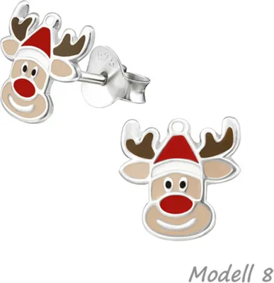 Produktbild von Weihnachtsohrringe: Kinder Ohrstecker aus Silber 925 Modell 8