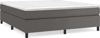 Produktbild von Boxspringbettgestell Grau 160x200 cm Kunstleder