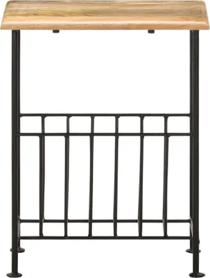 Immagine prodotto di Portariviste 40x30x50 cm in Legno Massello di Mango e Acciaio