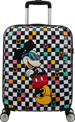 Image de American Tourister trolley Wavebreaker Disney Spinner 55 / 20 TSA Disney FL Mickey Check multicolore