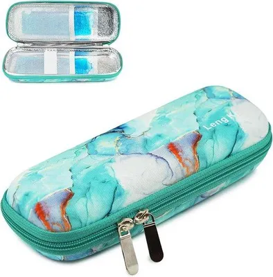 Produktbild von Famanu Tragbare Insulin-Kühltasche mit 2 Kühlakkus - Ideal für Diabetiker