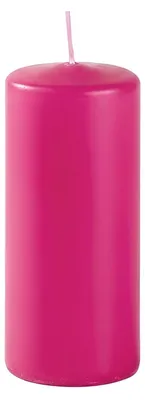 Stumpenkerzen, Fuchsia, 9 Stück, 40 h Brenndauer, duftfrei