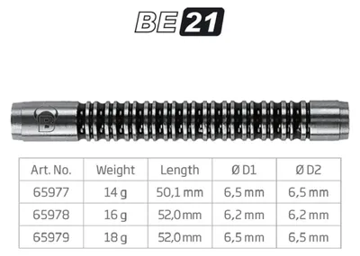 Produktbild von BULL'S BE-21 Soft Dart Barrel - 16g -- 1 Satz