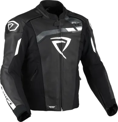 Productafbeelding van DIFI Instinct motorfietslederjack, zwart/wit, maat 54