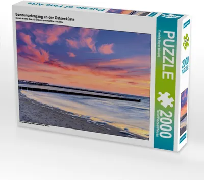 Produktbild von CALVENDO Puzzle Sonnenuntergang an der Ostseeküste | 2000 Teile Lege-Größe 90x67cm Foto-Puzzle für glückliche Stunden