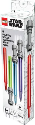 Productafbeelding van LEGO Star Wars Gelpennen, 4-delige set, lichtzwaard ontwerp