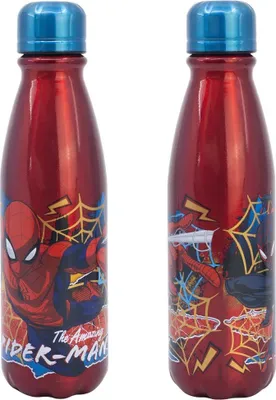 Produktbild von Marvel Spiderman Aluminium Wasserflasche Trinkflasche Flasche 600 ml