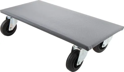 Produktbild von Transportroller Jumbo Gummi Rad ø 100 mm Tragkraft 250 kg/Platte 300 x 600mm