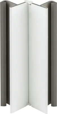 Image de Raccord d'angle Volpato Plinthe réglable - hauteur 150mm - adapté au cache de plinthe Flex de la série S10/20/90, plastique blanc brillant