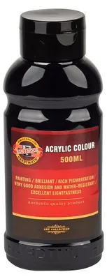 Produktbild von Acrylfarbe  500ml Tube  - Black / 0700  -