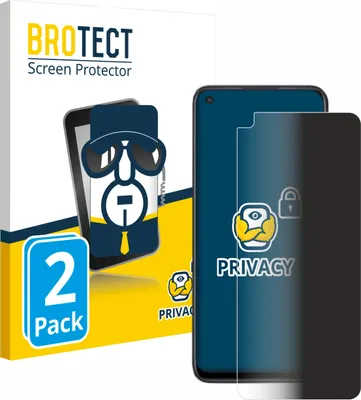 Produktbild von 2x BROTECT Sichtschutzfolie für OnePlus Nord CE 2 Lite 5G Anti-Spy Privacy Sichtschutz Blickschutz Folie Blaulicht-Schutz