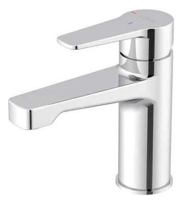 Produktbild von Lenz MOLA Waschtischarmatur Chrom– moderner Auslauf, Push-to-Open Ventil, Keramikkartusche, EasyExchange Mischdüse, 46010802