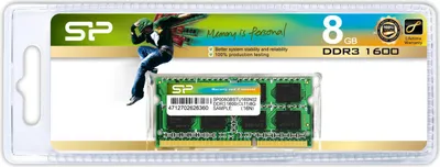 Obrázek produktu pro Silicon Power 8GB DDR3 1600 MHz, 8 GB, 1 x 8 GB, DDR3, 1600 MHz, 204-pin SO-DIMM
