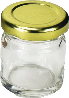 Image de Vorratsglas 8 tlg., rund, klar, mit golden Deckel